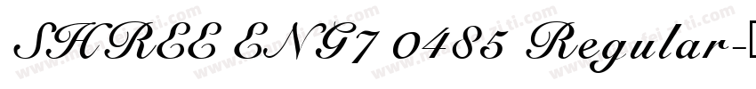 SHREE ENG7 0485 Regular字体转换